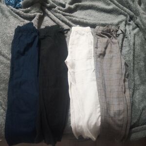 H&M Kids Casual Bottoms Set - Navy, Black, White, Plaid